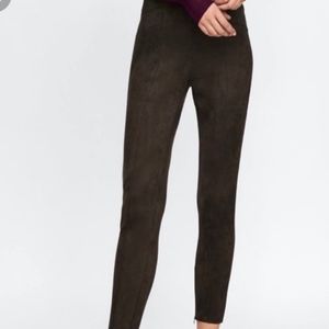 Brown suede pant